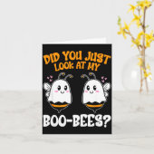 Zag je mijn boe-bees net grappig halloween  kaart (Gele Bloem)