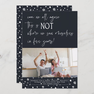 Zag ons in vijf jaar   Vrolijk kerstfeest Kaart