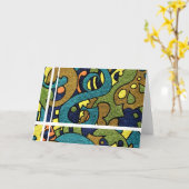 '' ZAG ZAG 5 '' KAART (Gele Bloem)