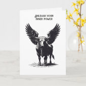Zagan de Gevleugelde Koning Kaart (Gele Bloem)