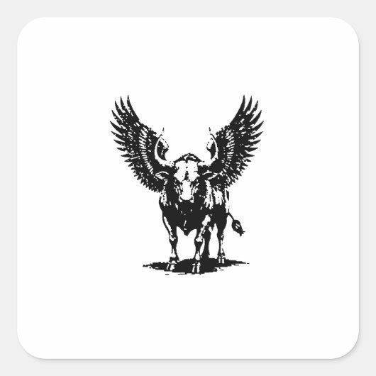 Zagan Ontketend Vierkante Sticker (Voorkant)