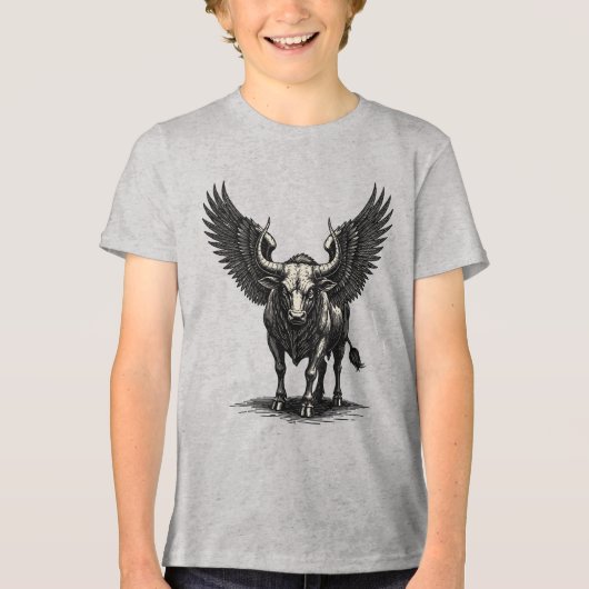 Zagan Ontwricht Tri-Blend Shirt (Voorkant)