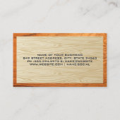 Zagen en hamers | Hout Visitekaartje (Achterkant)