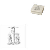 Zagen en Jezus Klassieke Kunst Rubberstempel (Gestempeld)