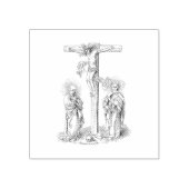 Zagen en Jezus Klassieke Kunst Rubberstempel (Afrduk)