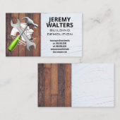 Zagen | Frankrijk | Hammer | Hout en Stucco Visitekaartje (Voorkant / Achterkant)