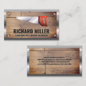 Zagen | Houten planken | Carpenter | Bouw Visitekaartje (Voorkant / Achterkant)