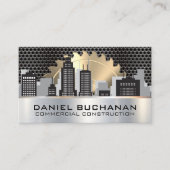 Zagen | Metallic grill | City Skyline Visitekaartje (Voorkant)