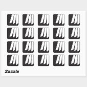 Zagen tanden Stickers (Vel)