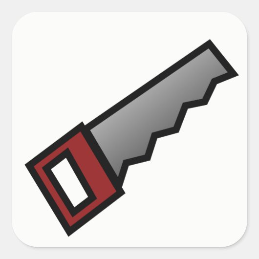 Zagen Vierkante Sticker (Voorkant)