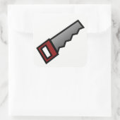 Zagen Vierkante Sticker (Tas)