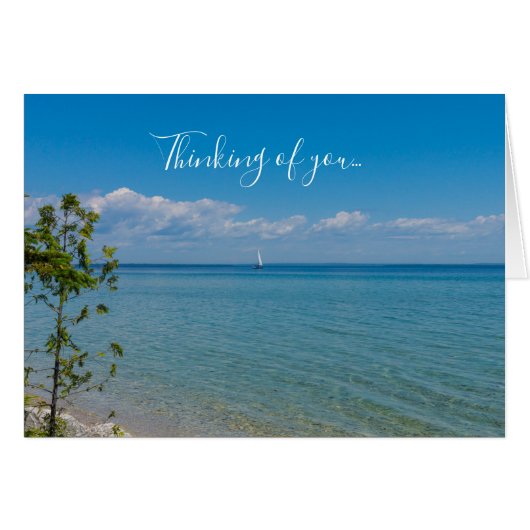 Zagen weg denken aan je Kaart (Voorkant Horizontaal)