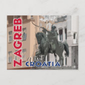 Zagreb, bezoek Kroatië Briefkaart (Voorkant)