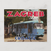 Zagreb, bezoek Kroatië Briefkaart (Voorkant)