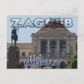 Zagreb, bezoek Kroatië Briefkaart (Voorkant)