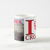 Zagreb, bezoek Kroatië I Love Coffee Mok (Center)