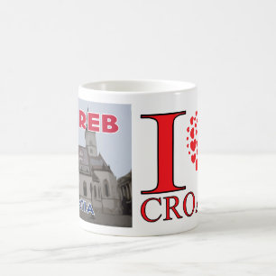 Zagreb, bezoek Kroatië I Love Koffiemok