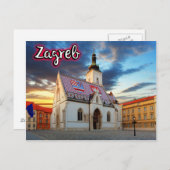 Zagreb Briefkaart (Voorkant / Achterkant)
