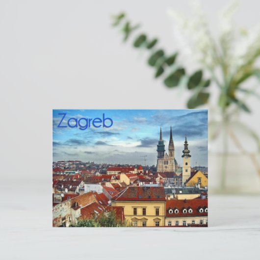Zagreb Briefkaart (Staand voorkant)