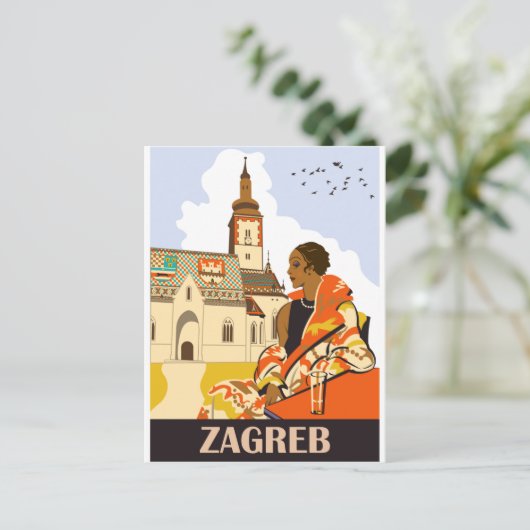 Zagreb Briefkaart (Staand voorkant)