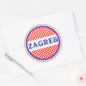 Zagreb City Pride Emblem – Croatian Identity Ronde Sticker (Envelop)
