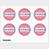 Zagreb City Pride Emblem – Croatian Identity Ronde Sticker (Vel)