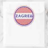 Zagreb City Pride Emblem – Croatian Identity Ronde Sticker (Tas)