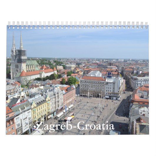 Zagreb-Croatia Calendar Kalender (Hoes)