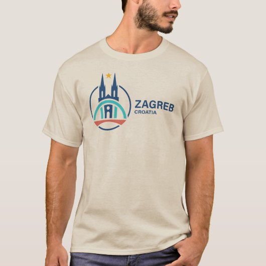 Zagreb Croatia Europe T-shirt (Voorkant)