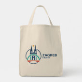 Zagreb Croatia Europe Tote Bag (Achterkant)