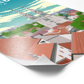 Zagreb Croatia Europe Travel Poster (Hoek)