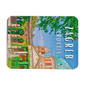 Zagreb, historische stad van Kroatië Magneet (Horizontaal)