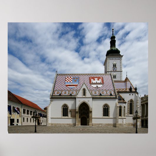 Zagreb Hrvatska Poster (Voorkant)