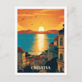 Zagreb Kroatië  Beroemde Reisplaats Briefkaart (Voorkant)