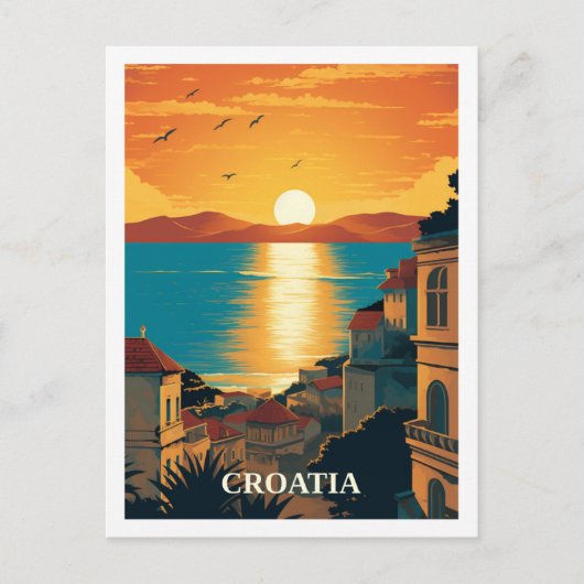 Zagreb Kroatië  Beroemde Reisplaats Briefkaart (Voorkant)