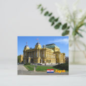 Zagreb Kroatië Briefkaart (Staand voorkant)