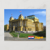 Zagreb Kroatië Briefkaart (Voorkant)