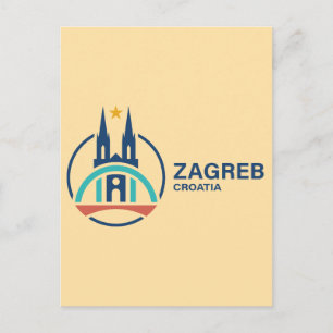Zagreb Kroatië Europa Briefkaart