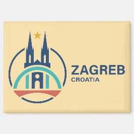 Zagreb Kroatië Europa Magneet
