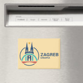 Zagreb Kroatië Europa Magneet (Insitu (Vaatwasser))
