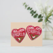 Zagreb, Kroatië: Heart-Shaped Licitar Briefkaart (Staand voorkant)