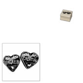 Zagreb, Kroatië: Heart-Shaped Licitar Rubberstempel (Gestempeld)