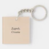 Zagreb, Kroatië: Heart-Shaped Licitar Sleutelhanger (Achterkant)