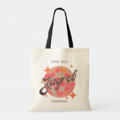 Zagreb Kroatië Hrvatska retro vakantie mode Tote Bag (Achterkant)