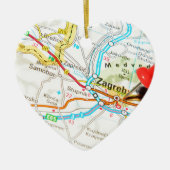 Zagreb, Kroatië Keramisch Ornament (Voorkant)