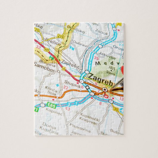 Zagreb, Kroatië Legpuzzel (Verticaal)