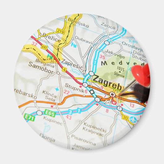 Zagreb, Kroatië Magneet (Voorkant)