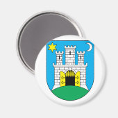 Zagreb, Kroatië Magneet (Voorkant / Achterkant)
