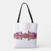 Zagreb Kroatië Skyline Tote Bag (Achterkant)