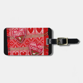 Zagreb Kroatië Souvenir Bagagelabel